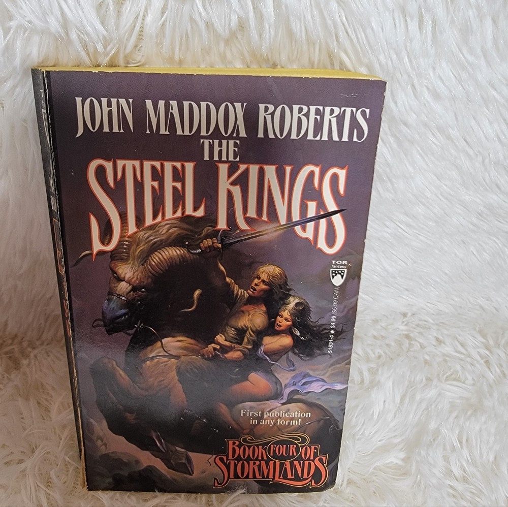 1993 The Steel Kings Fantasy Paperback Book John Maddox Roberts 4th Stormlands